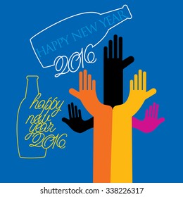 new year concept vector illustration