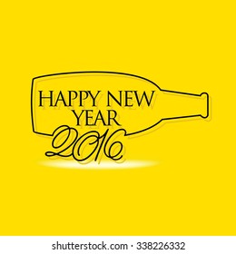 new year concept vector illustration 