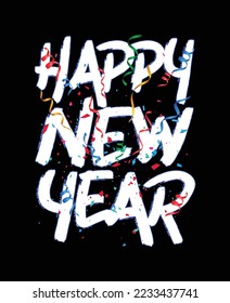 Confeti de Año Nuevo - diseño de camisetas