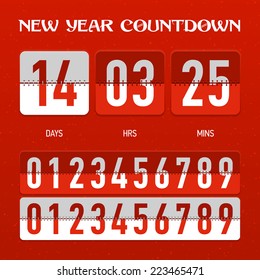 New Year Countdown. Vector.