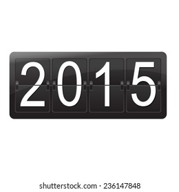 New Year Counter, Vector Illustration