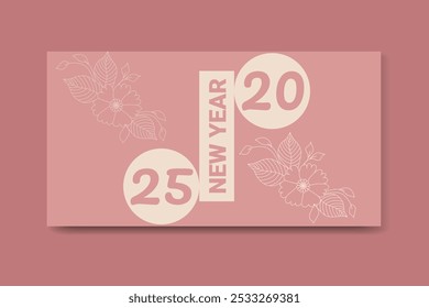 New year cover design and template 