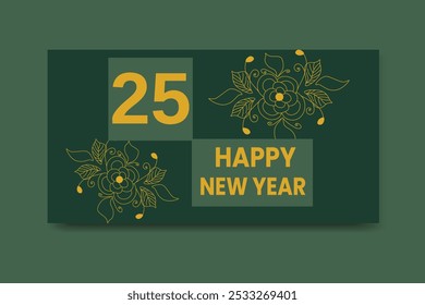 New year cover design and template 