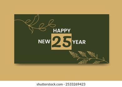 New year cover design and template 
