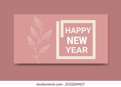 New year cover design and template 