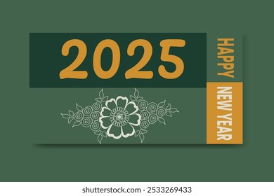 Diseño y Plantilla de la cubierta del año Nuevo 
