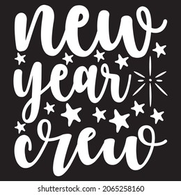 Nuevo año diseño de la tripulación.svg,archivo vectorial.