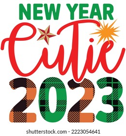 new year cruise 2023 T-shirt Design Vector File.