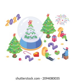 New Year Decor and celebrations