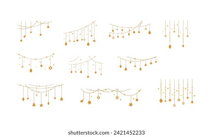Set für die Neujahrsdekoration