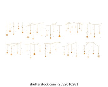 New Year Decoration Element Set