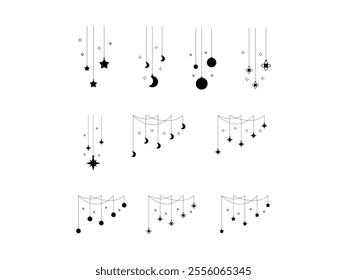 New Year Decoration Element Set 