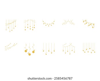 New Year Decoration Element Set