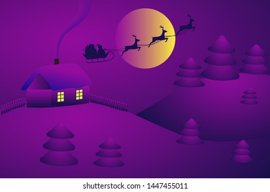 New year decoration. Merry christmas holiday  celebration. Vector illustration