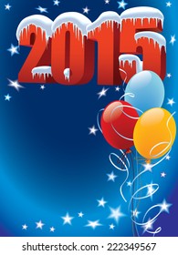 New Year decoration ready for posters and cards