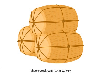 New Year decoration: Vector illustration of stacked rice bales
Japanese style design