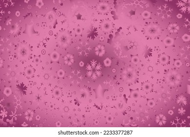 New Year decorative background with snowflakes and stars