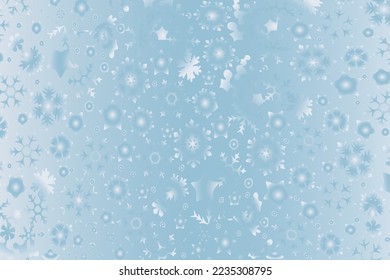 New Year decorative background with snowflakes and stars
