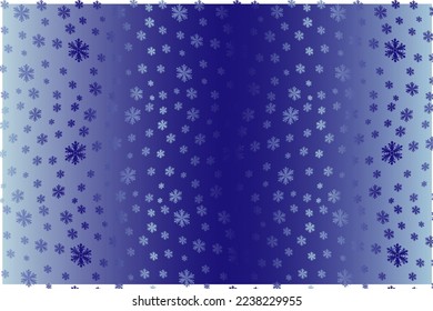 New Year decorative background with snowflakes and stars