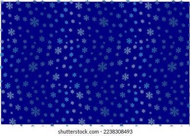 New Year decorative background with snowflakes and stars