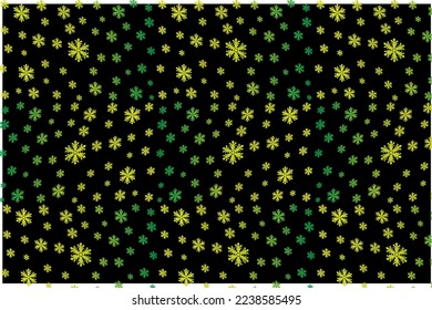 New Year decorative background with snowflakes and stars