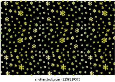 New Year decorative background with snowflakes and stars