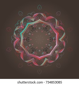 New Year Decorative Snowflakes Background. 