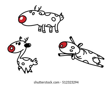 New Year deer.