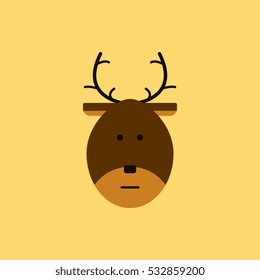 new year deer Vector illustration Christmas deer