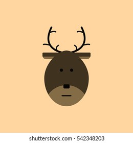 new year deer Vector illustration Christmas deer