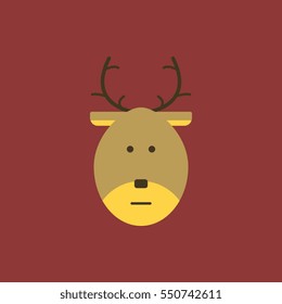new year deer Vector illustration Christmas deer
