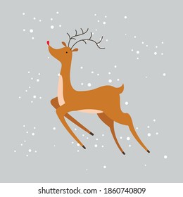 New year deer for wallpaper design. Xmas background. Happy new year 2020. Design element. New year deer for wallpaper design. Holiday banner happy new year. Christmas decoration.