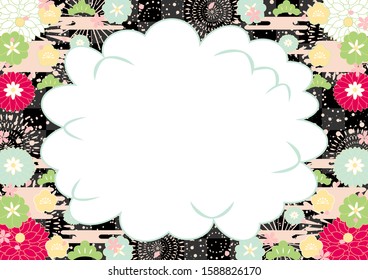 New year design background with copy space of speech bubble