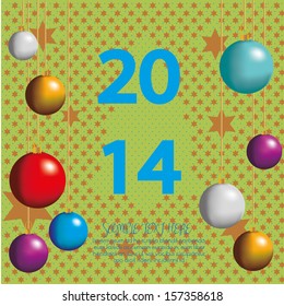 new year design over starry background vector illustration