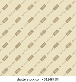 New Year Design Template. Vector Illustration Background.