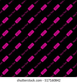 New Year Design Template. Vector Illustration Background.