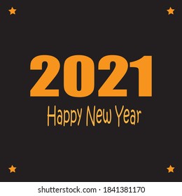 Vector de diseño de Año Nuevo negro y amarillo 