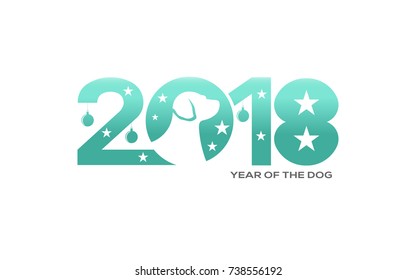 New Year of the Dog 2018. Chinese Calendar