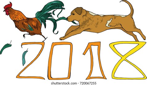 
The new year of the dog displaces the old