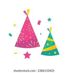 Ilustración de diseño de plantillas vectoriales de celebración de elementos de Año Nuevo