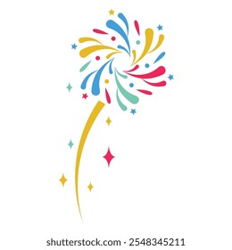 New year element color vector