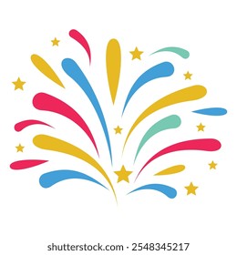 New year element color vector