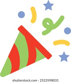 New Year Eve Celebration Icon for Welcoming the New Year with Joy and Festivities