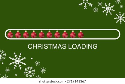 New year eve count down, loading bar of holiday celebrations.