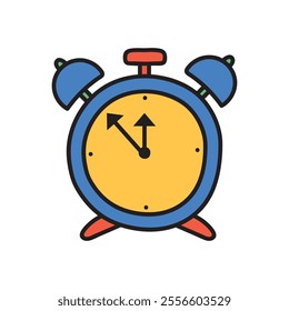 New Year Eve Doodle Illustration - Alarm Clock