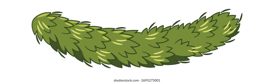 Sucursal de árvore verde-de-ano-novo