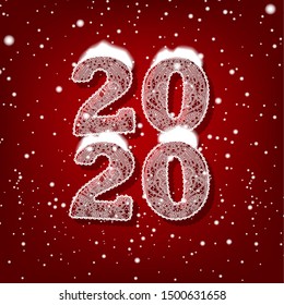 new year festive background 2020 lace figures