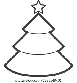 New Year Fir Tree Icon