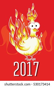 New year Fire cock