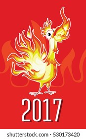 New year Fire cock